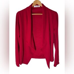 B9- red blazer w double ju XL extra large x-large